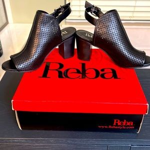 Black Reba Block Heels size 7.5